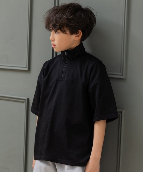 爆売り！ セール】ハーフジップ 半袖Tシャツ（Tシャツ/カットソー）｜JAM ウェア