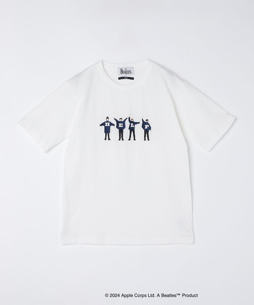 3【希少　ビートルズ　Tシャツ「Beatles For Sale」】Ships WEB限定】SHIPS: THE BEATLES エンブロイダリー Tシャツ 24SS