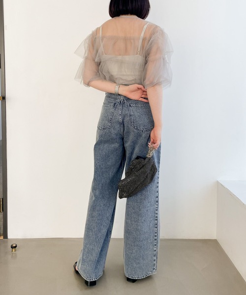 Heather（ヘザー）の「チュールフリルプルオーバー　118744（シャツ/ブラウス・レディース・グレー/ブラック/アイボリー・FREE）」の19枚目の写真