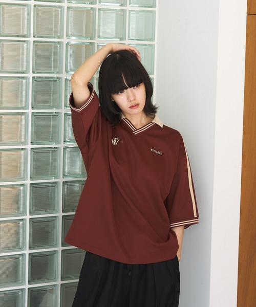 WETTEMPT（ウィテンプト）の「PUNCHI LOOSE GAME SHIRT / ポンチルーズゲームシャツ（ポロシャツ・メンズ・オフホワイト/ブラック/ネイビー/テラコッタ・SMALL/LARGE/MEDIUM）」の3枚目の写真