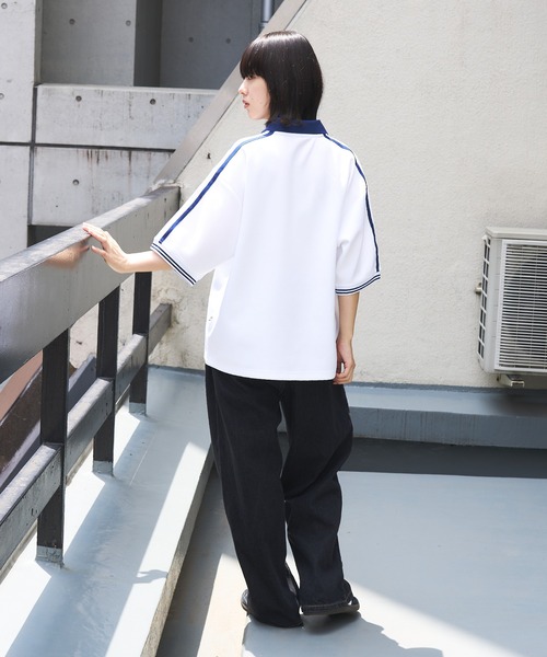 WETTEMPT（ウィテンプト）の「PUNCHI LOOSE GAME SHIRT / ポンチルーズゲームシャツ（ポロシャツ・メンズ・オフホワイト/ブラック/ネイビー/テラコッタ・SMALL/LARGE/MEDIUM）」の17枚目の写真