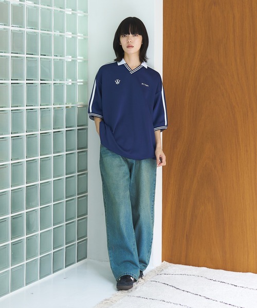 WETTEMPT（ウィテンプト）の「PUNCHI LOOSE GAME SHIRT / ポンチルーズゲームシャツ（ポロシャツ・メンズ・オフホワイト/ブラック/ネイビー/テラコッタ・SMALL/LARGE/MEDIUM）」の14枚目の写真