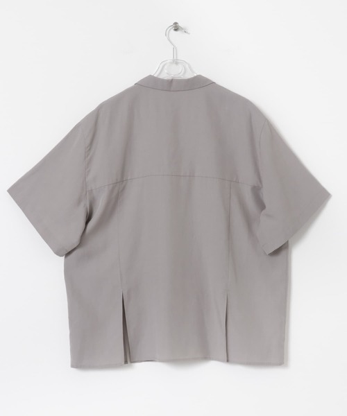 LAATO（ラート）の「open collar shirts（シャツ/ブラウス・レディース・アイボリー/グレー・FREE）」の6枚目の写真