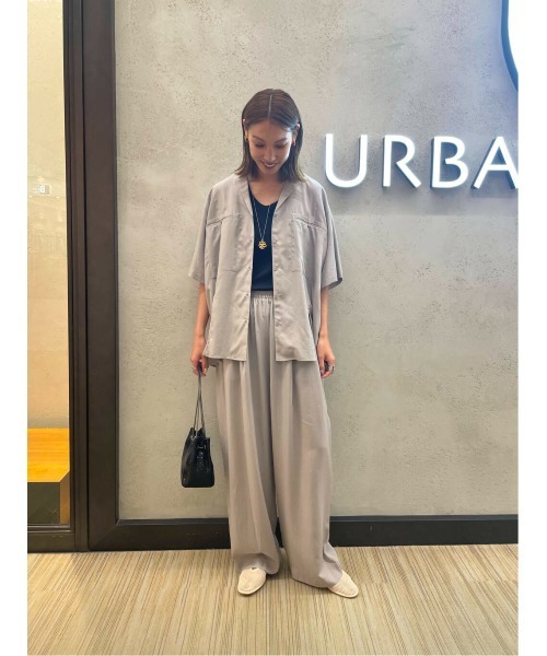 LAATO（ラート）の「open collar shirts（シャツ/ブラウス・レディース・アイボリー/グレー・FREE）」の11枚目の写真