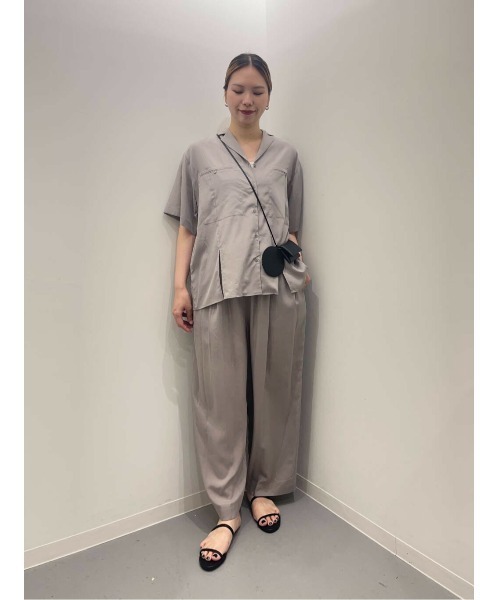 LAATO（ラート）の「open collar shirts（シャツ/ブラウス・レディース・アイボリー/グレー・FREE）」の12枚目の写真