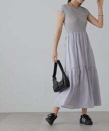 FREE'S MART | ニットドッキングバックリボンワンピース(ワンピース)