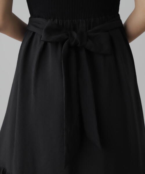 FREE'S MART（フリーズマート）の「ニットドッキングバックリボンワンピース（ワンピース・レディース・ホワイト/ブラック/ブルー・SMALL/MEDIUM）」の20枚目の写真