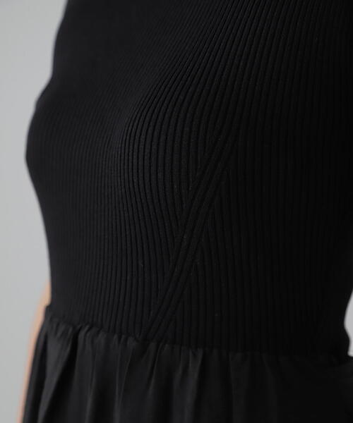 FREE'S MART（フリーズマート）の「ニットドッキングバックリボンワンピース（ワンピース・レディース・ホワイト/ブラック/ブルー・SMALL/MEDIUM）」の22枚目の写真