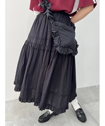 WC | コットンレースティアードロングスカート(スカート)