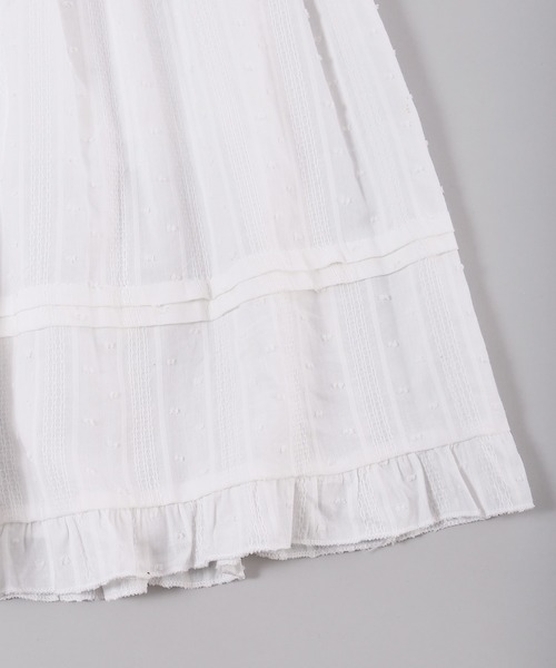 WC（ダブル シー）の「コットンレースティアードロングスカート（スカート・レディース・ブラック/ホワイト・FREE）」の7枚目の写真