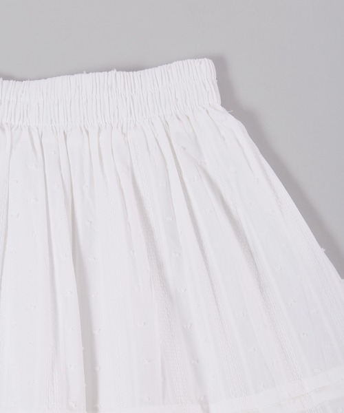 WC（ダブル シー）の「コットンレースティアードロングスカート（スカート・レディース・ブラック/ホワイト・FREE）」の6枚目の写真