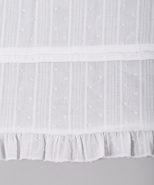 WC（ダブル シー）の「コットンレースティアードロングスカート（スカート・レディース・ブラック/ホワイト・FREE）」の5枚目の写真