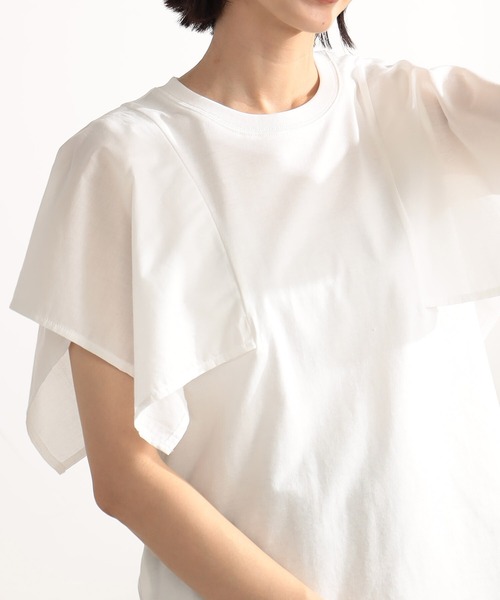 FOUND GOOD(ファウンドグッド)の「スクエアフハクキリカエTEE(Tシャツ/カットソー・レディース・ネイビー/ブラウン系5/ホワイト系5/ブラック・L/M/S)」の20枚目の写真