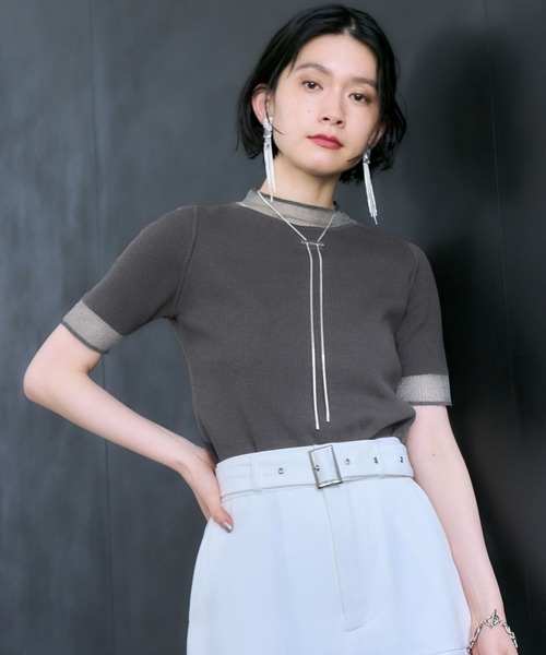 HARE（ハレ）の「シアーキリカエハイネックニット(HARE)（ニット