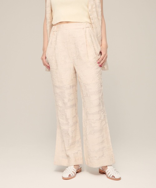 セール】【eL】Jacquard Slit Pants/125342（その他パンツ）｜eL（エル  
