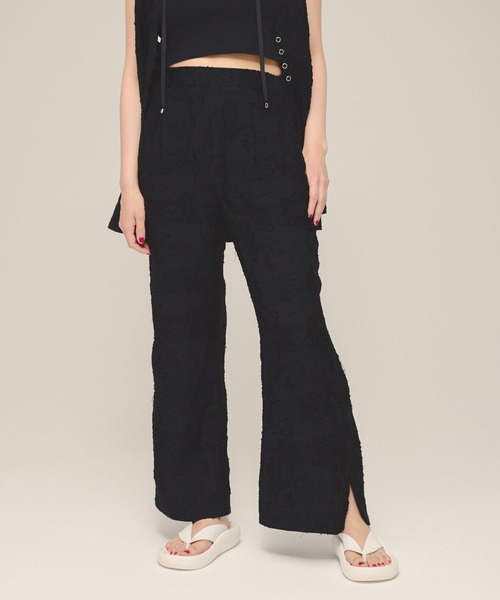 セール】【eL】Jacquard Slit Pants/125342（その他パンツ）｜eL（エル  