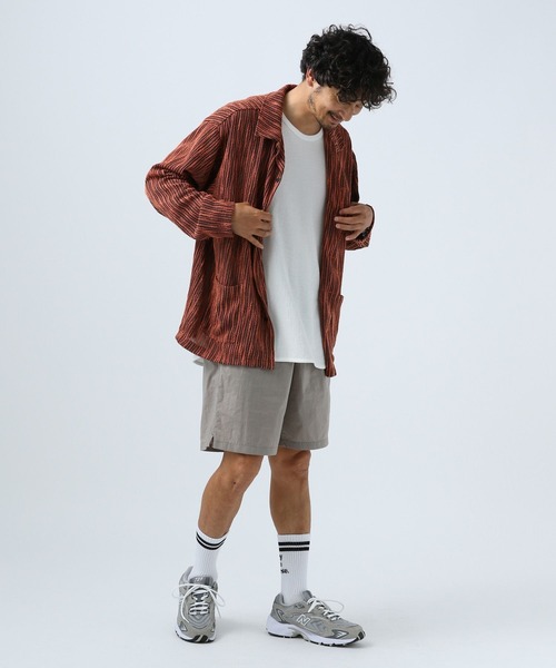 BAYFLOW（ベイフロー）の「パターンレース長袖シャツ（シャツ/ブラウス・メンズ・カーキ/オレンジ/チャコール・LARGE/MEDIUM）」の17枚目の写真