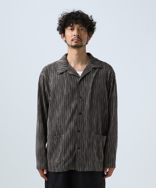 BAYFLOW（ベイフロー）の「パターンレース長袖シャツ（シャツ/ブラウス・メンズ・カーキ/オレンジ/チャコール・LARGE/MEDIUM）」の15枚目の写真