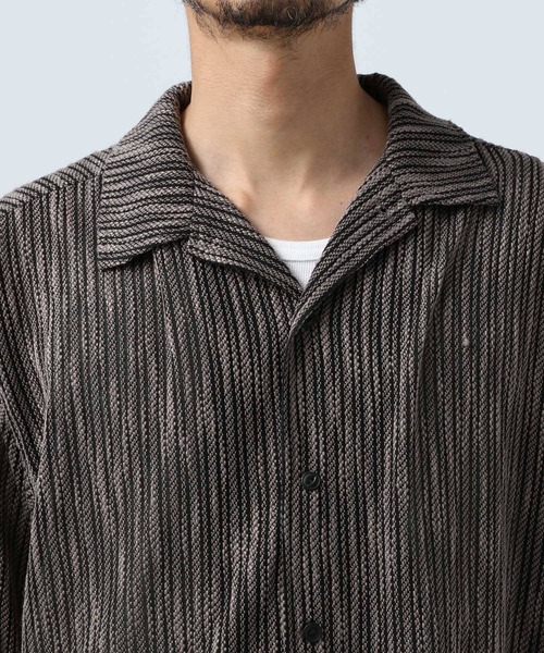 BAYFLOW（ベイフロー）の「パターンレース長袖シャツ（シャツ/ブラウス・メンズ・カーキ/オレンジ/チャコール・LARGE/MEDIUM）」の13枚目の写真