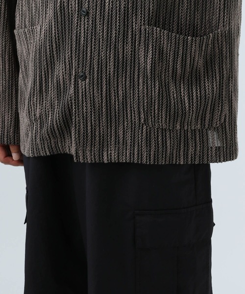 BAYFLOW（ベイフロー）の「パターンレース長袖シャツ（シャツ/ブラウス・メンズ・カーキ/オレンジ/チャコール・LARGE/MEDIUM）」の11枚目の写真