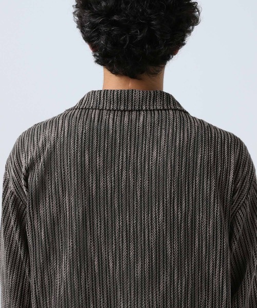 BAYFLOW（ベイフロー）の「パターンレース長袖シャツ（シャツ/ブラウス・メンズ・カーキ/オレンジ/チャコール・LARGE/MEDIUM）」の9枚目の写真