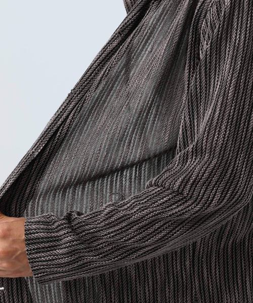 BAYFLOW（ベイフロー）の「パターンレース長袖シャツ（シャツ/ブラウス・メンズ・カーキ/オレンジ/チャコール・LARGE/MEDIUM）」の8枚目の写真