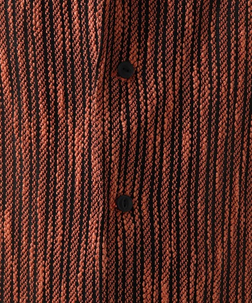 BAYFLOW（ベイフロー）の「パターンレース長袖シャツ（シャツ/ブラウス・メンズ・カーキ/オレンジ/チャコール・LARGE/MEDIUM）」の5枚目の写真