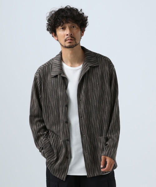 BAYFLOW（ベイフロー）の「パターンレース長袖シャツ（シャツ/ブラウス・メンズ・カーキ/オレンジ/チャコール・LARGE/MEDIUM）」の20枚目の写真