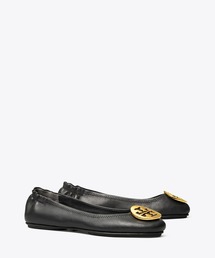 TORY BURCH キャップトゥ バレエ　黒　サイズ9 キャップトゥ メリージェーン ヒールバレエ: レディース