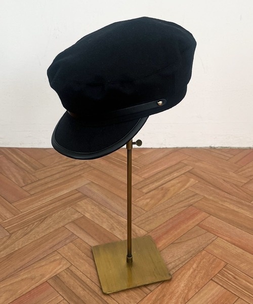 DEICY（デイシー）の「ポイントレザーキャスケット（キャスケット・レディース・ブラック/ベージュ/ブラウン・FREE）」の4枚目の写真