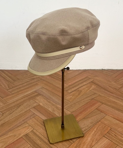 DEICY（デイシー）の「ポイントレザーキャスケット（キャスケット・レディース・ブラック/ベージュ/ブラウン・FREE）」の5枚目の写真