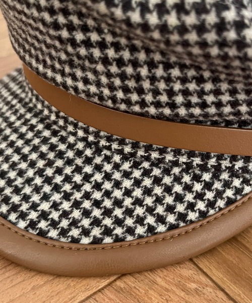 DEICY（デイシー）の「ポイントレザーキャスケット（キャスケット・レディース・ブラック/ベージュ/ブラウン・FREE）」の7枚目の写真