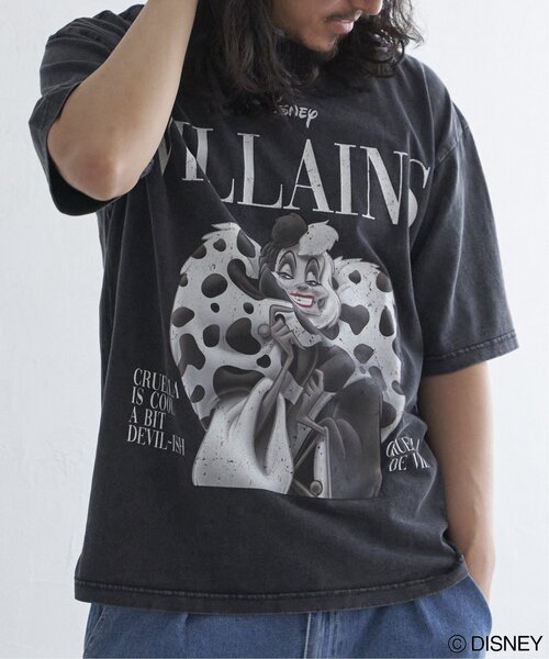 VENCEEXCHANGE(ヴァンスエクスチェンジ)の「ヴィランズマガジンTシャツ(Tシャツ/カットソー・メンズ・グレー/ブラック/チャコール/ダークグレー・L/LL)」の3枚目の写真