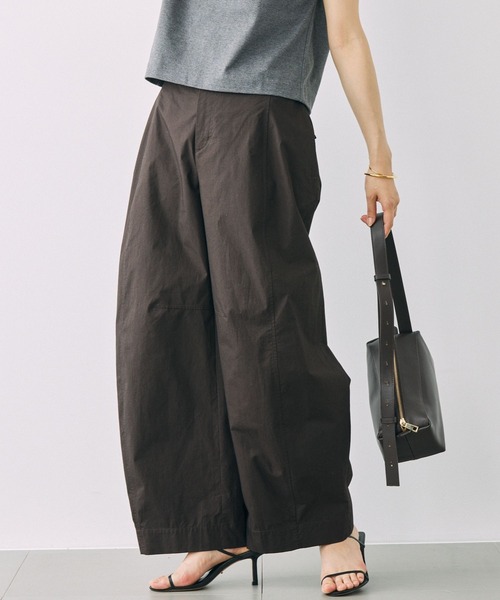 BABYLONE（バビロン）の「ワイドフォルムパンツ（その他パンツ・レディース・ブラック/ダークブラウン・34inch/36inch）」の2枚目の写真