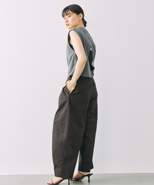 BABYLONE（バビロン）の「ワイドフォルムパンツ（その他パンツ・レディース・ブラック/ダークブラウン・34inch/36inch）」の15枚目の写真