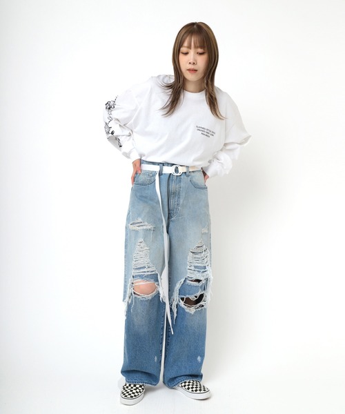 RNA（アールエヌエー）の「E5003 リングロングベルト（ベルト・レディース・ホワイト/ネイビー/ピンク/ブラック・FREE）」の7枚目の写真