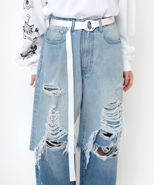 RNA（アールエヌエー）の「E5003 リングロングベルト（ベルト・レディース・ホワイト/ネイビー/ピンク/ブラック・FREE）」の9枚目の写真