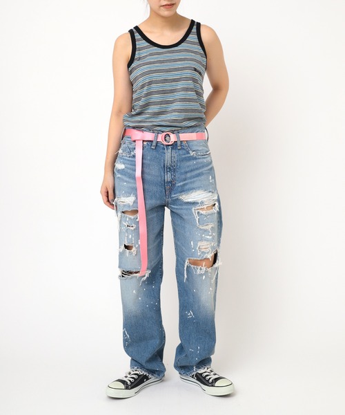 RNA（アールエヌエー）の「E5003 リングロングベルト（ベルト・レディース・ホワイト/ネイビー/ピンク/ブラック・FREE）」の22枚目の写真