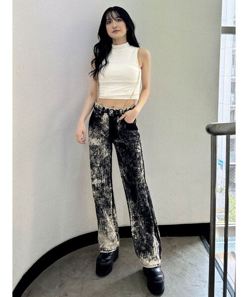 GYDA（ジェイダ）の「プチハイベロアトップス（タンクトップ・レディース・ブラック/ベージュ/オフホワイト・FREE）」の18枚目の写真