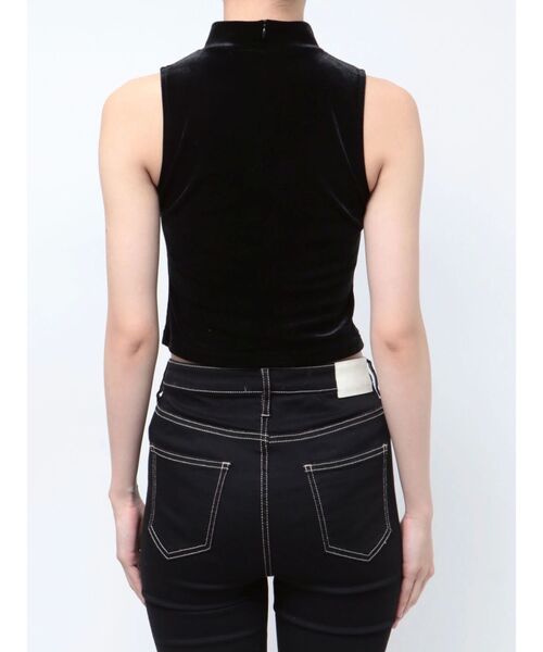 GYDA（ジェイダ）の「プチハイベロアトップス（タンクトップ・レディース・ブラック/ベージュ/オフホワイト・FREE）」の12枚目の写真