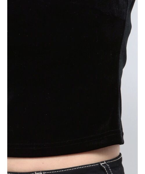 GYDA（ジェイダ）の「プチハイベロアトップス（タンクトップ・レディース・ブラック/ベージュ/オフホワイト・FREE）」の9枚目の写真