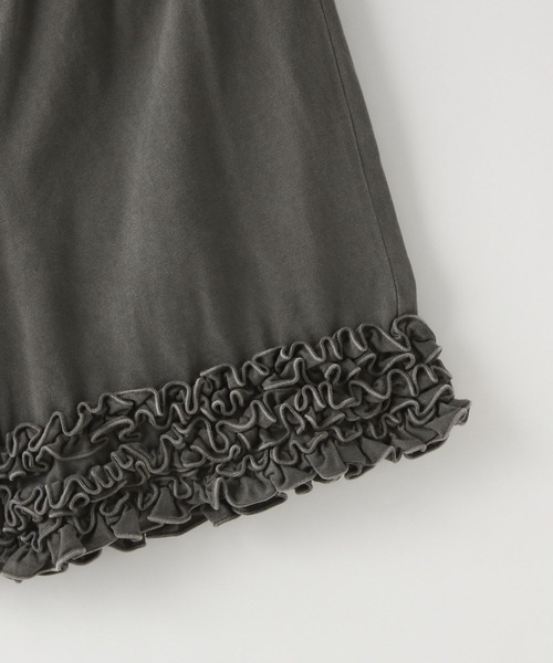 LOWRYS FARM（ローリーズファーム）の「スソフリルショートパンツ　 134959（その他パンツ・キッズ・グリーン/チャコールグレー/ブラック・150cm/140cm/130cm/120cm/110cm）」の9枚目の写真