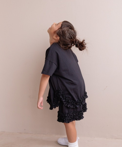 LOWRYS FARM（ローリーズファーム）の「スソフリルショートパンツ　 134959（その他パンツ・キッズ・グリーン/チャコールグレー/ブラック・150cm/140cm/130cm/120cm/110cm）」の13枚目の写真