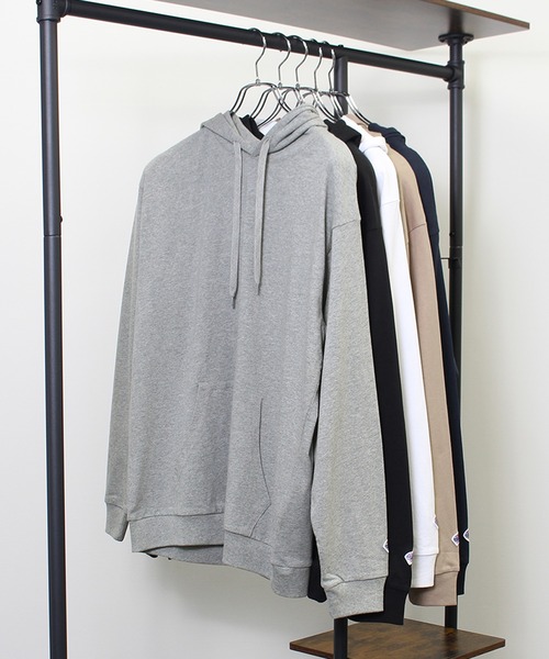 JEMORGAN（ジェーイーモーガン）の「【JEMORGAN / ジェーイーモーガン】ヘビーウエイトカンガルーポケット付きＴパーカー（パーカー・メンズ・ネイビー/オフホワイト/ベージュ/ブラック/杢グレー/パープル/オレンジ/グリーン・M/L/XL）」の3枚目の写真