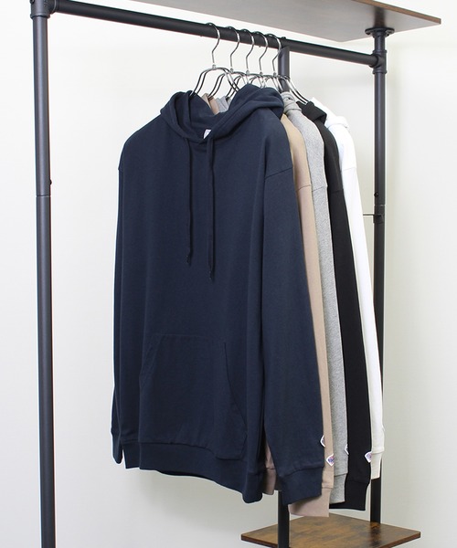 JEMORGAN（ジェーイーモーガン）の「【JEMORGAN / ジェーイーモーガン】ヘビーウエイトカンガルーポケット付きＴパーカー（パーカー・メンズ・ネイビー/オフホワイト/ベージュ/ブラック/杢グレー/パープル/オレンジ/グリーン・M/L/XL）」の6枚目の写真