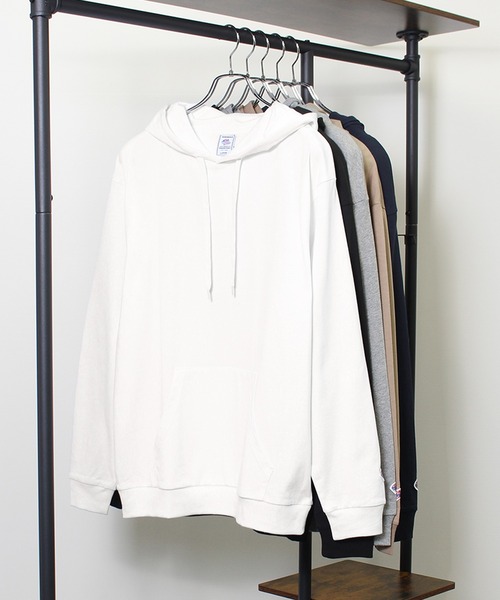 JEMORGAN（ジェーイーモーガン）の「【JEMORGAN / ジェーイーモーガン】ヘビーウエイトカンガルーポケット付きＴパーカー（パーカー・メンズ・ネイビー/オフホワイト/ベージュ/ブラック/杢グレー/パープル/オレンジ/グリーン・M/L/XL）」の2枚目の写真