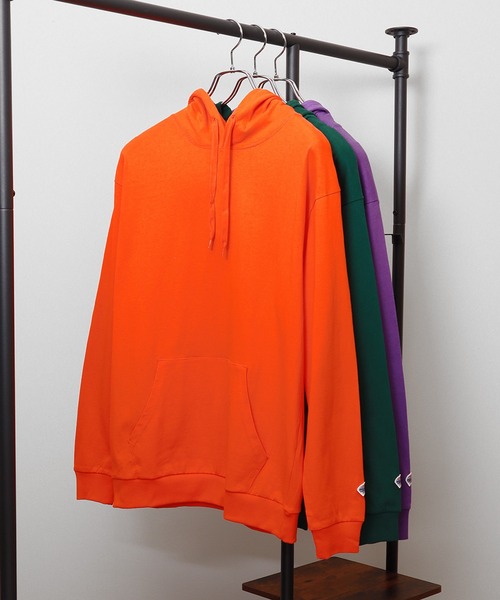 JEMORGAN（ジェーイーモーガン）の「【JEMORGAN / ジェーイーモーガン】ヘビーウエイトカンガルーポケット付きＴパーカー（パーカー・メンズ・ネイビー/オフホワイト/ベージュ/ブラック/杢グレー/パープル/オレンジ/グリーン・M/L/XL）」の8枚目の写真