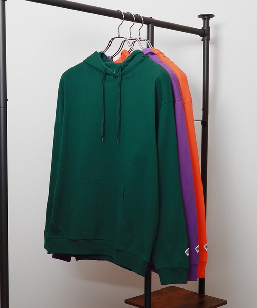 JEMORGAN（ジェーイーモーガン）の「【JEMORGAN / ジェーイーモーガン】ヘビーウエイトカンガルーポケット付きＴパーカー（パーカー・メンズ・ネイビー/オフホワイト/ベージュ/ブラック/杢グレー/パープル/オレンジ/グリーン・M/L/XL）」の5枚目の写真