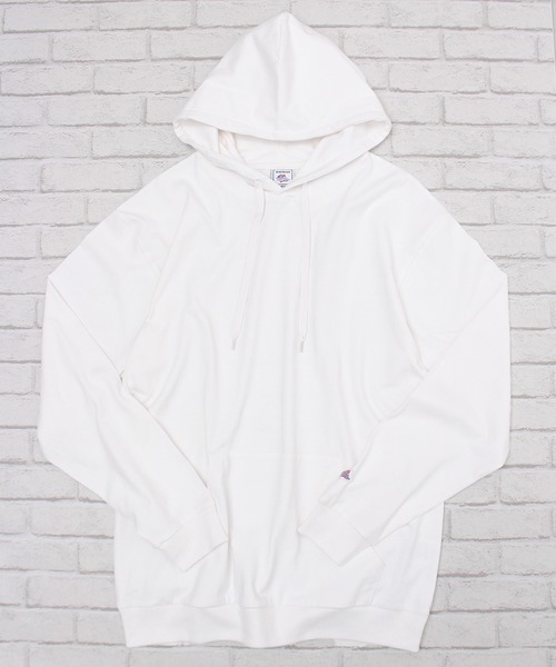 JEMORGAN（ジェーイーモーガン）の「【JEMORGAN / ジェーイーモーガン】ヘビーウエイトカンガルーポケット付きＴパーカー（パーカー・メンズ・ネイビー/オフホワイト/ベージュ/ブラック/杢グレー/パープル/オレンジ/グリーン・M/L/XL）」の9枚目の写真