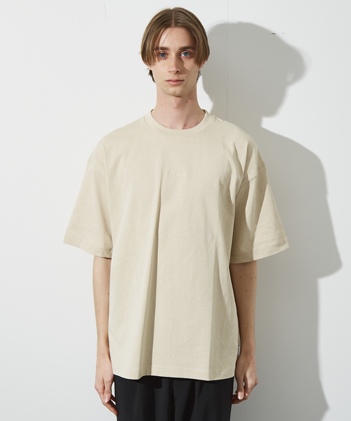 ABAHOUSE(アバハウス)の「【ヴィンテージ風】ピグメントプリント 刺繍Tシャツ(Tシャツ/カットソー・メンズ・チャコールグレー/ブルー/アイボリー/グリーン・46/48/44)」の7枚目の写真